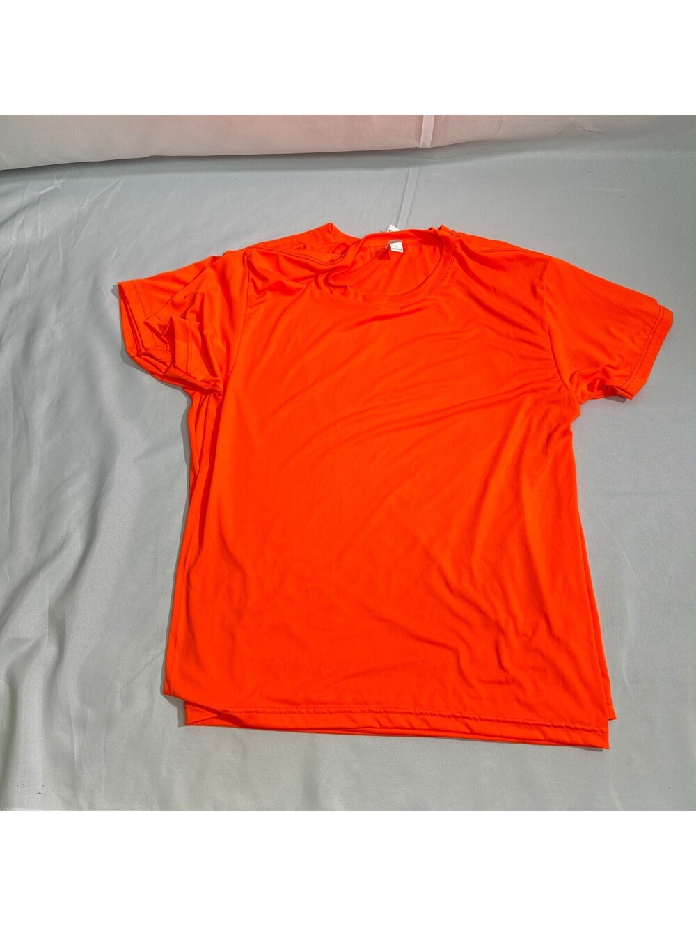 Bayside USA Men's T-Shirt Large Orange Moisture Wicking 2pc